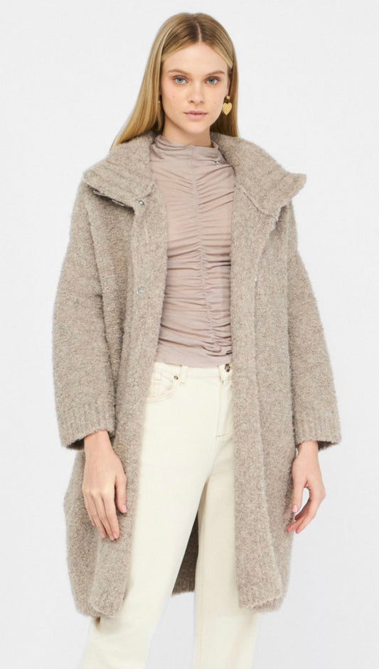 Cappotto in maglia bouclé