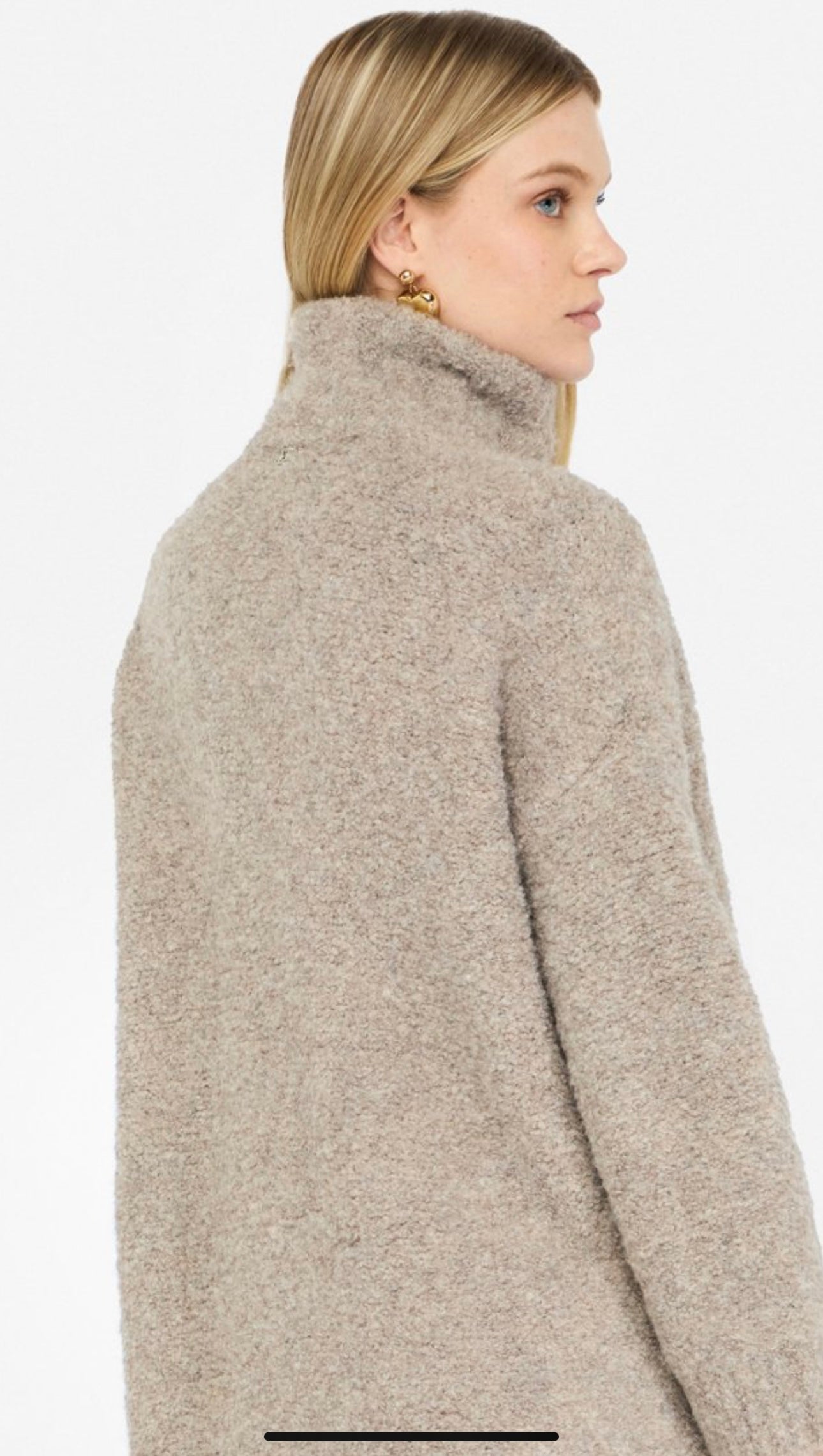 Cappotto in maglia bouclé