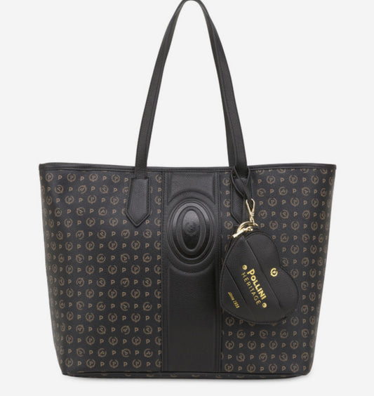 Pollini 
Shopping Bag Heritage 70 Nero/nero