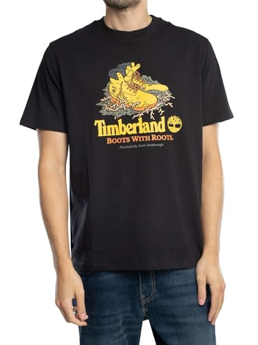 T-shirt con Grafica Boots Nero