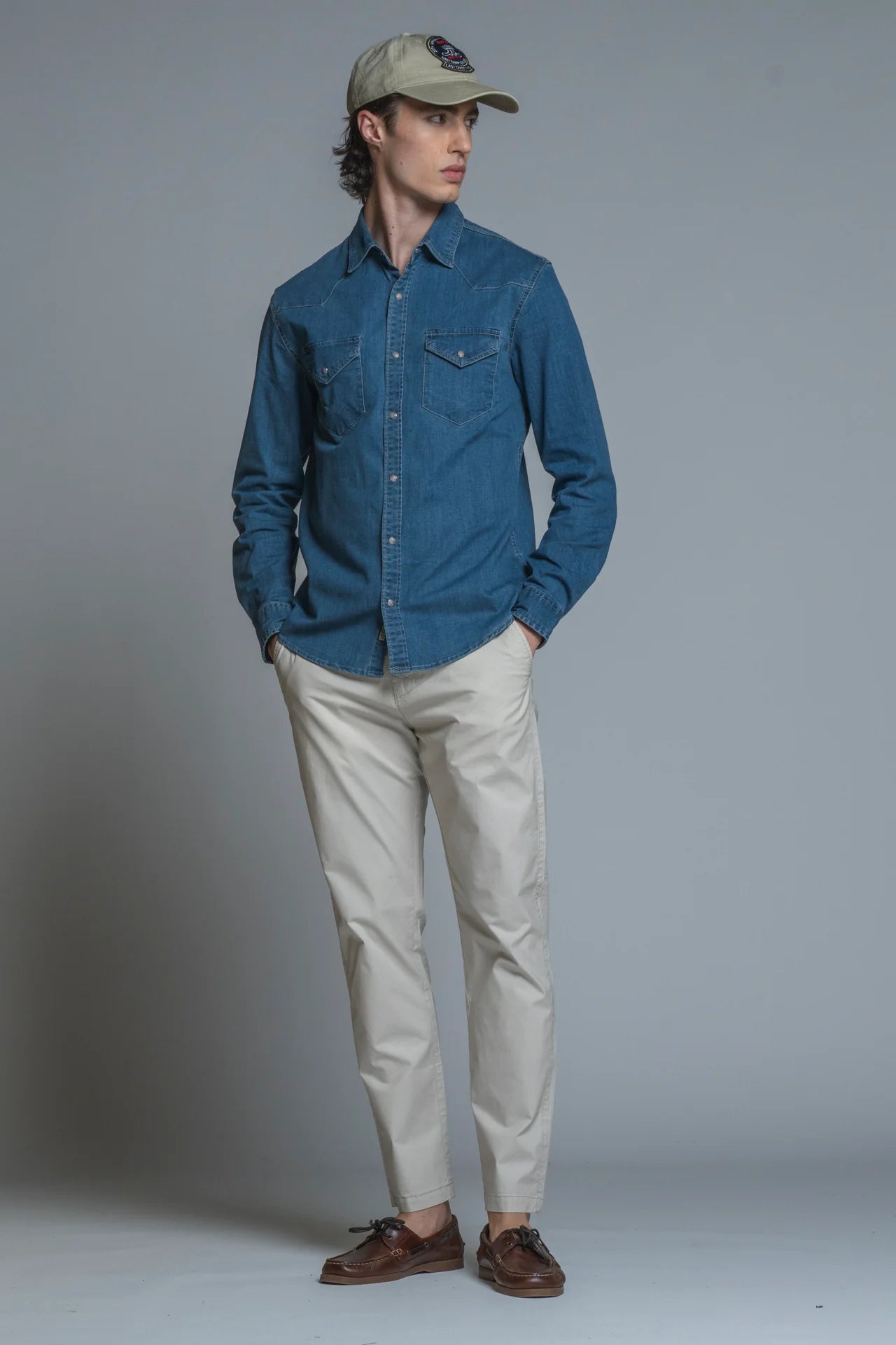 Pantalone in cotone Axel relax fit Écru