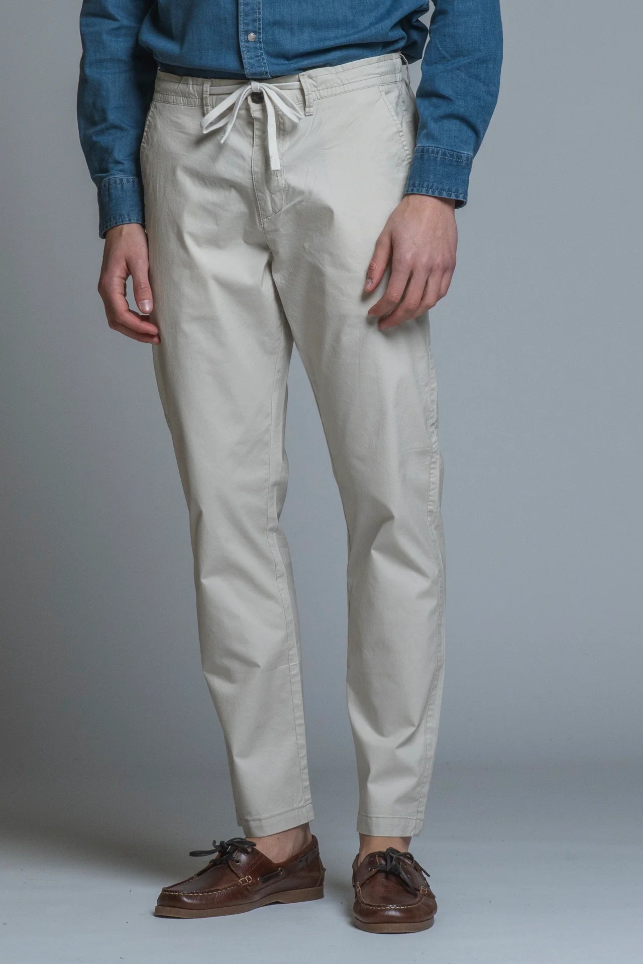 Pantalone in cotone Axel relax fit Écru