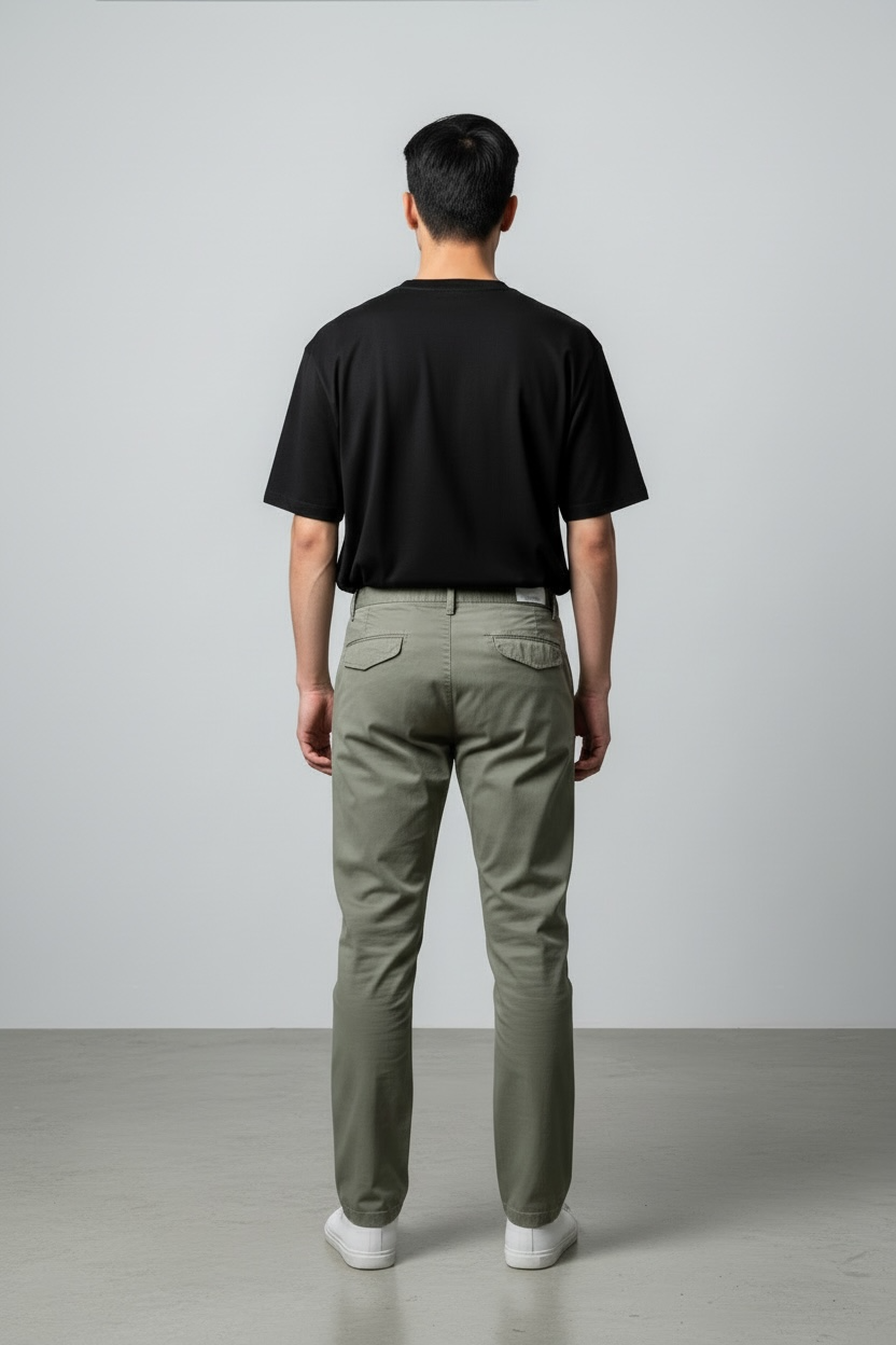Pantalone in cotone T666F Oliva