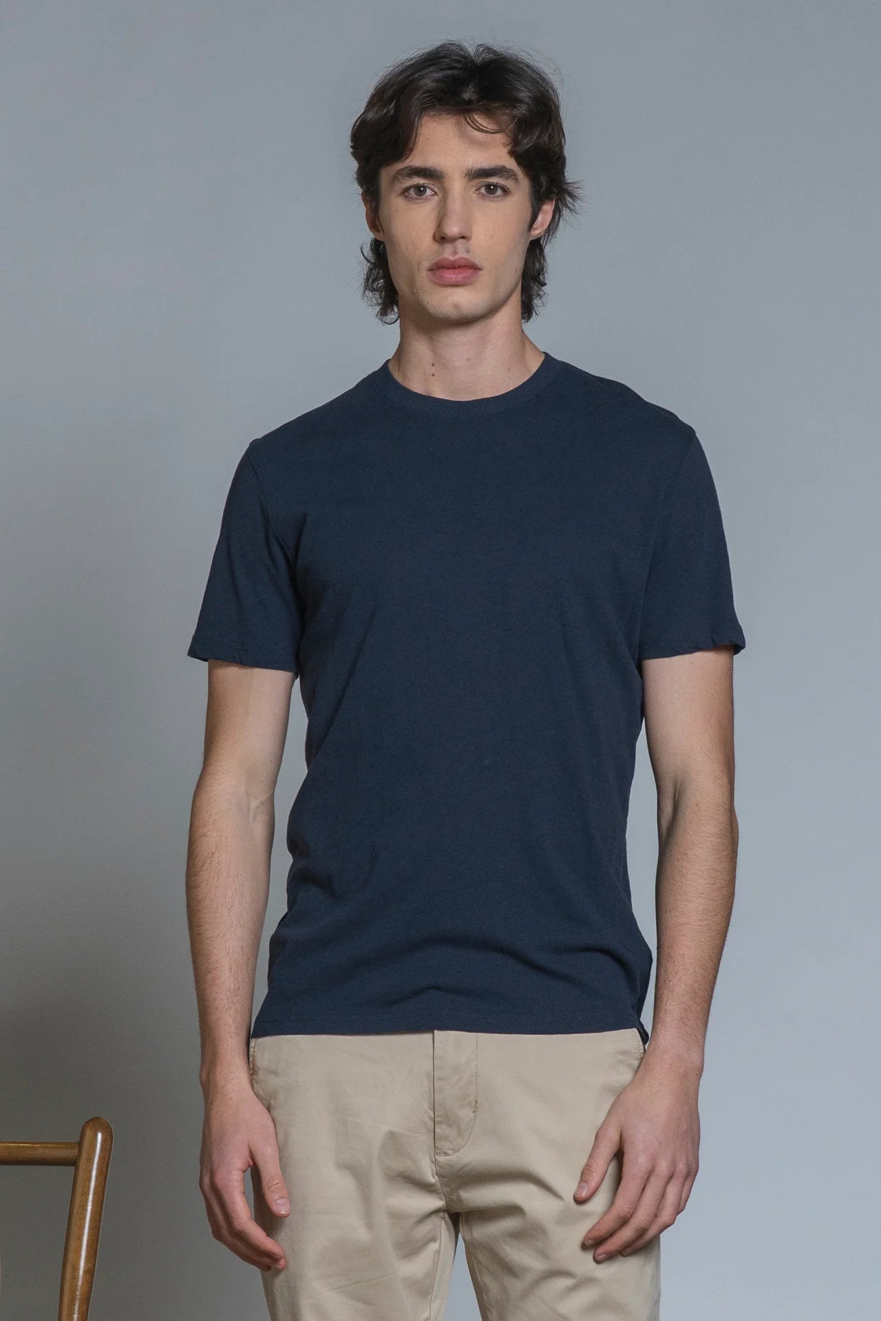 T-shirt Lino-cotone joshua blu
