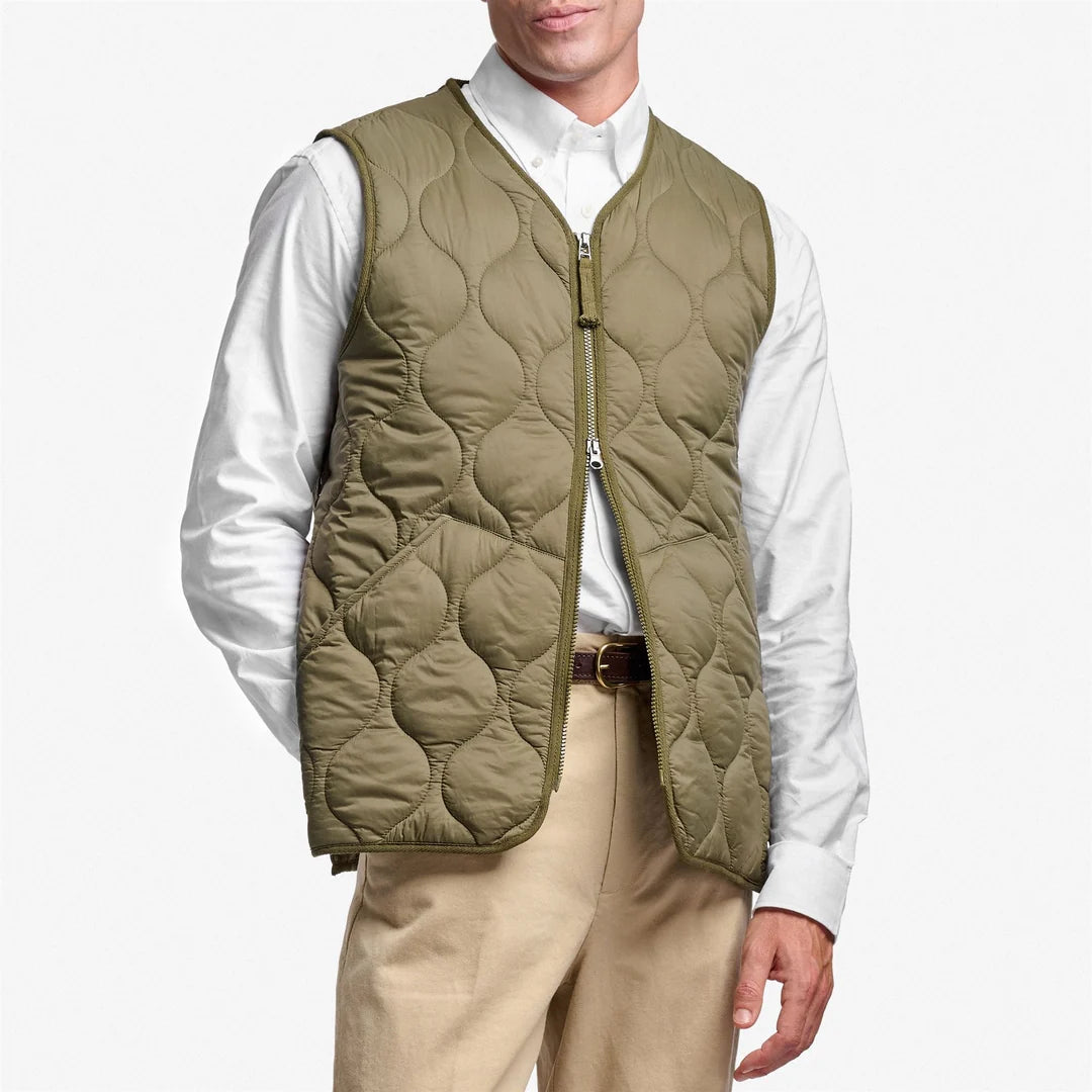 Gilet trapuntato PLYMOUTH verde