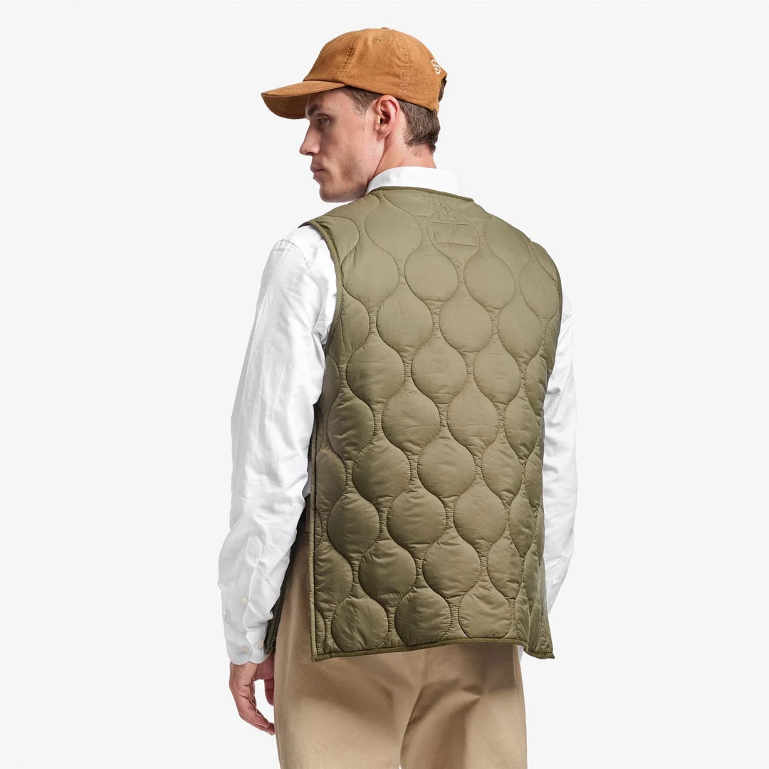 Gilet trapuntato PLYMOUTH verde