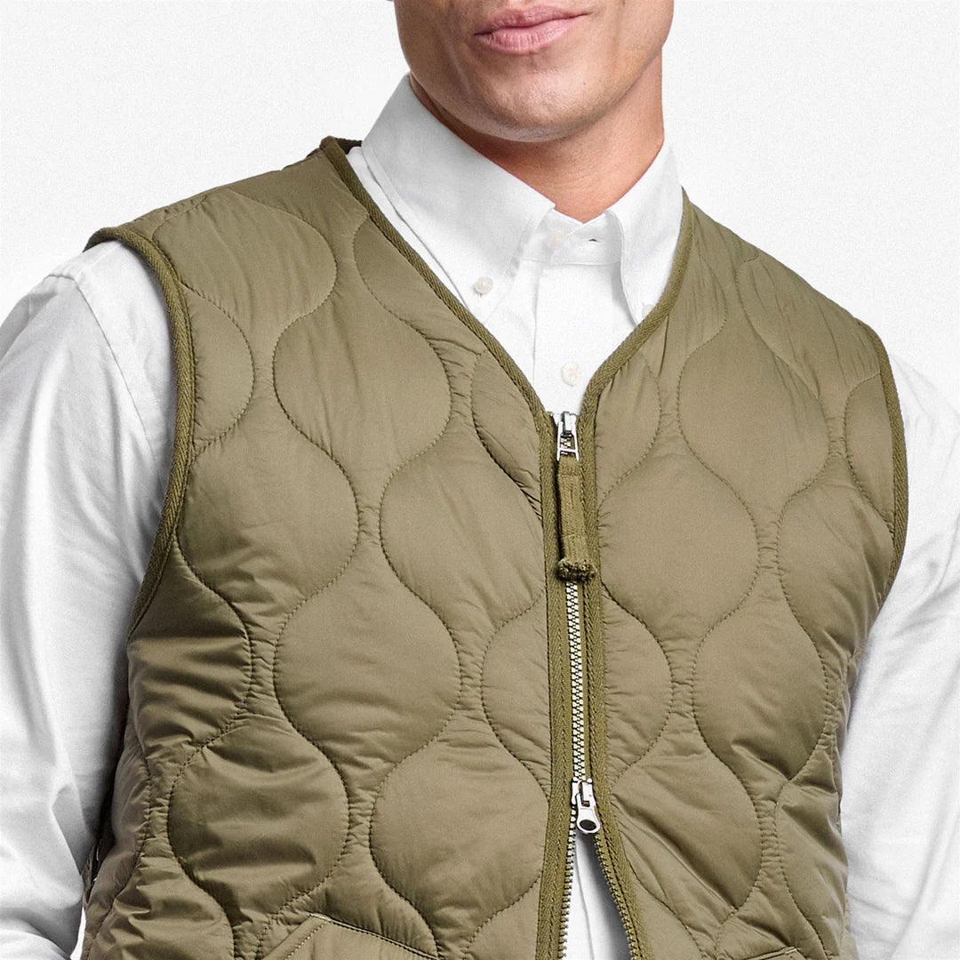 Gilet trapuntato PLYMOUTH verde