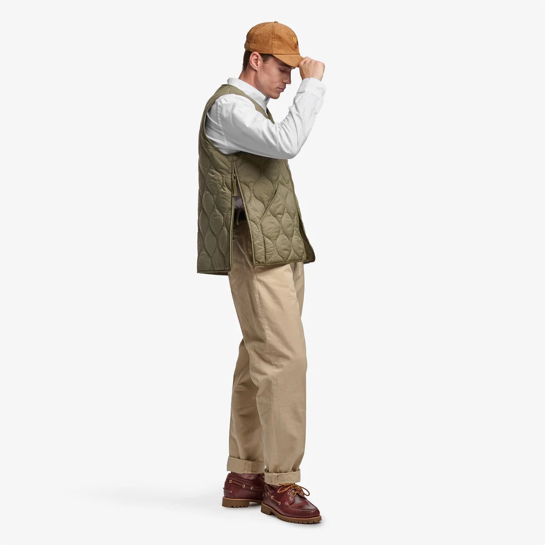 Gilet trapuntato PLYMOUTH verde