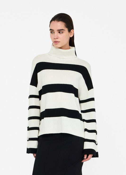 Maglia dolcevita righe Liu-jo