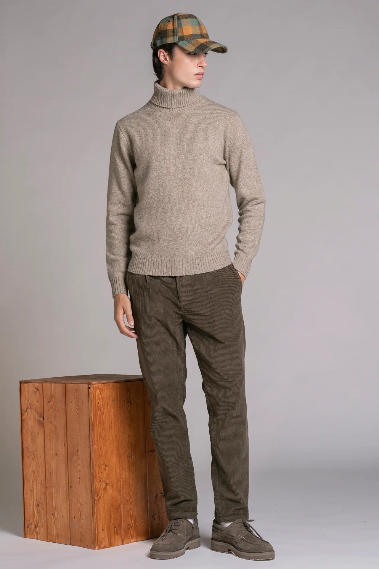 Dolcevita in moulinè John beige