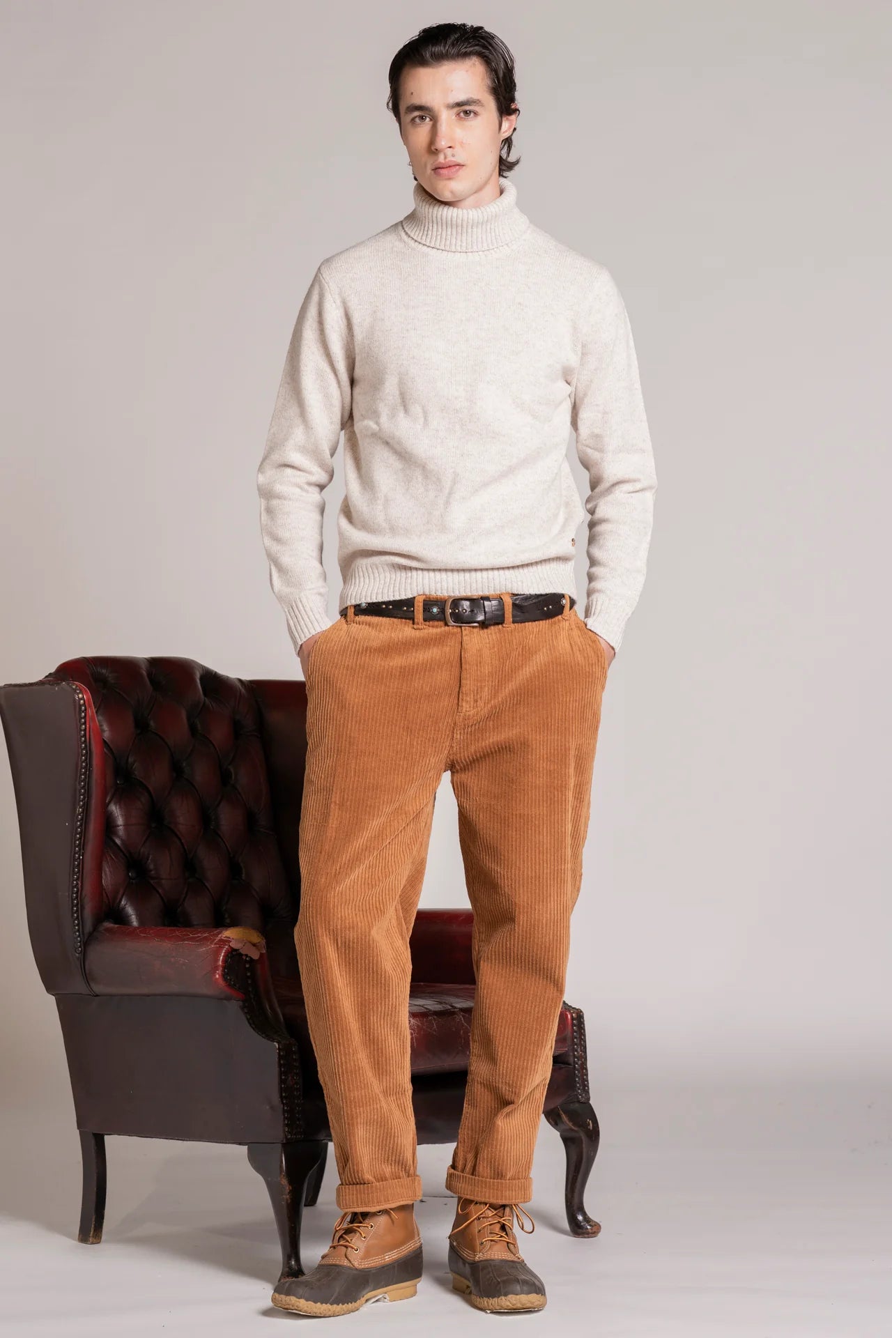 Dolcevita in moulinè John ecrù