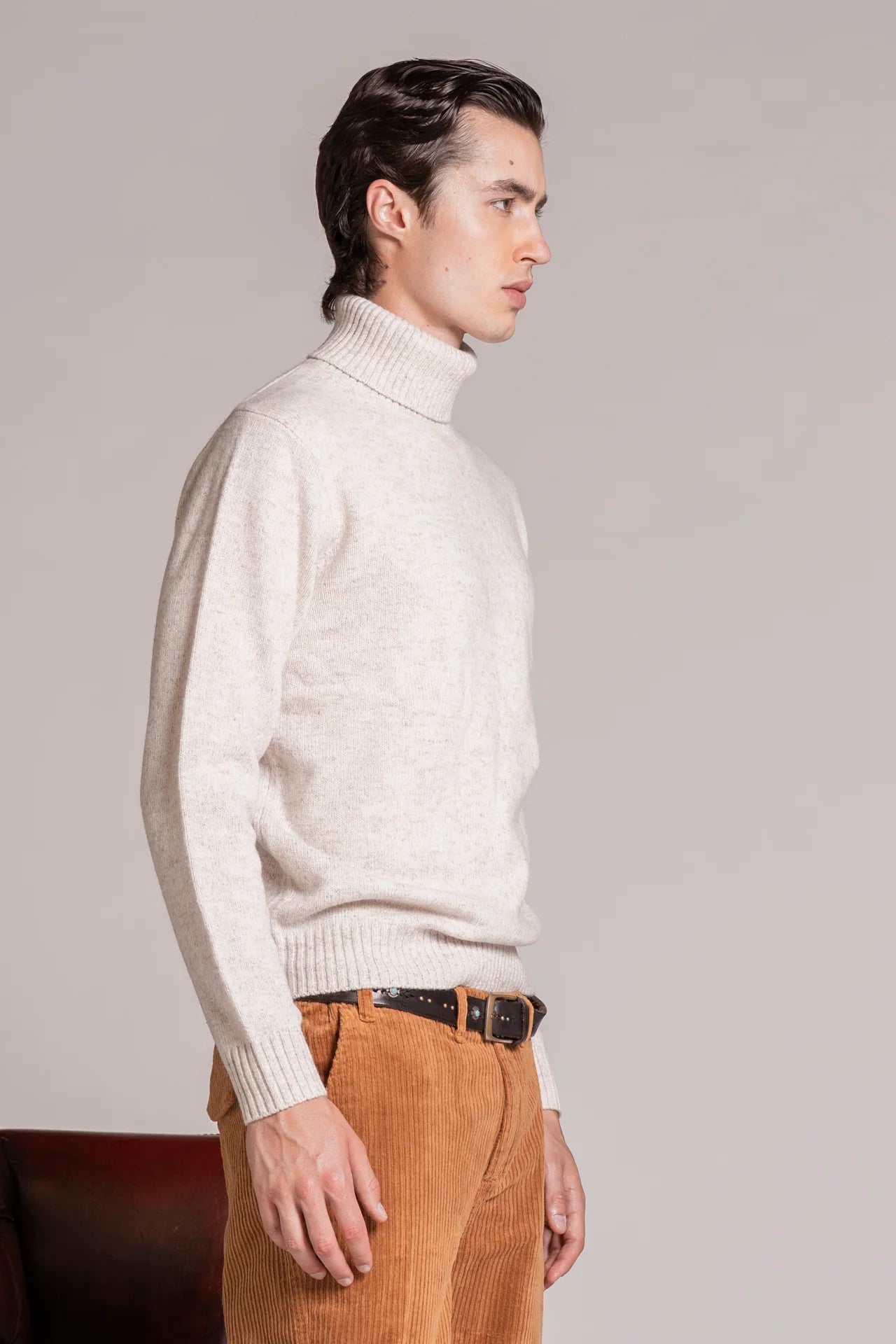 Dolcevita in moulinè John ecrù