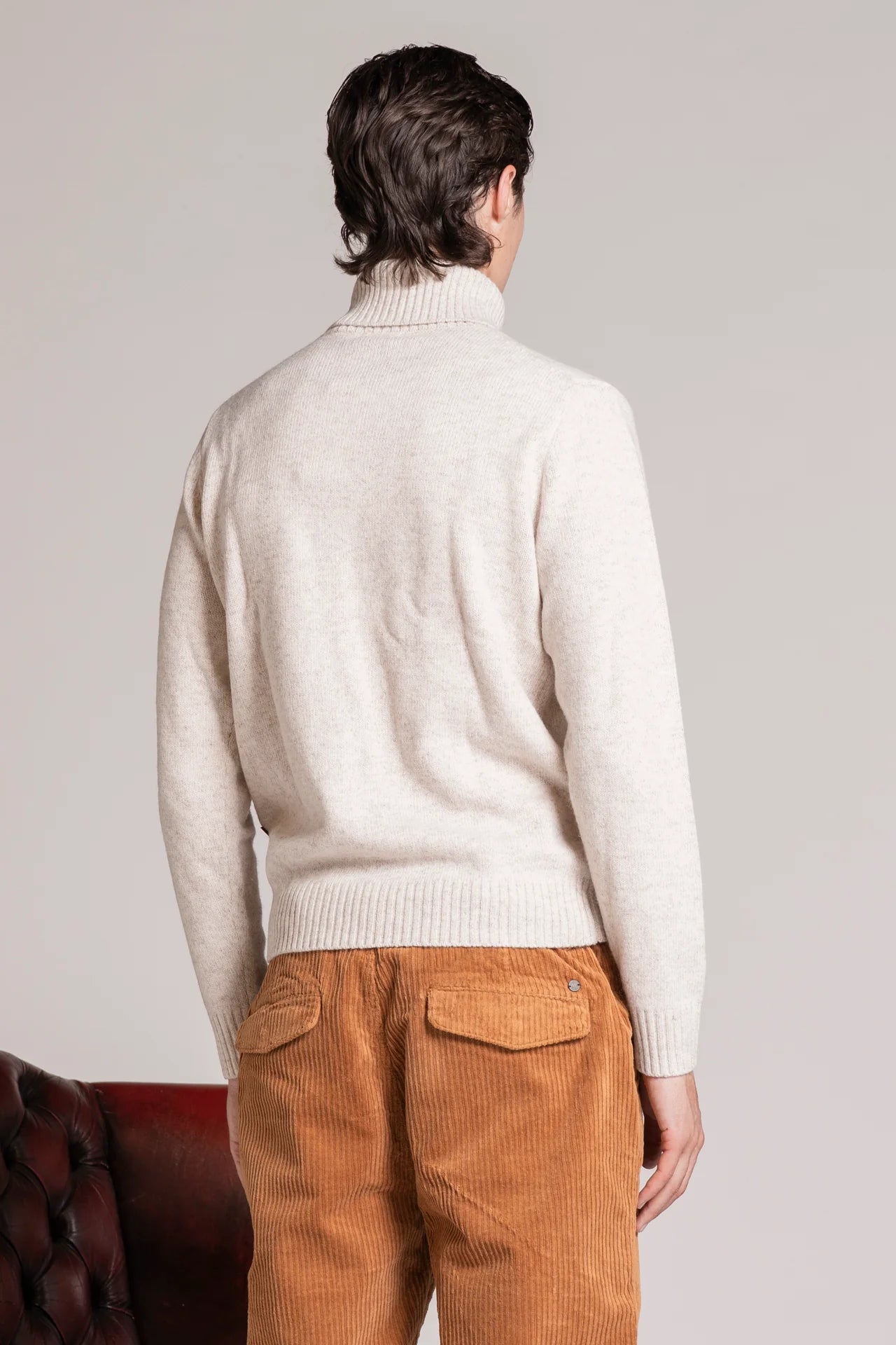 Dolcevita in moulinè John ecrù