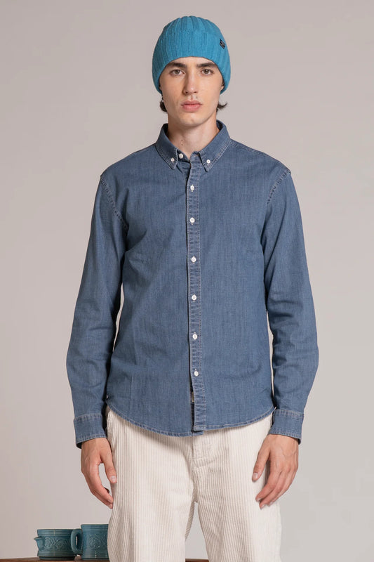 Camicia in denim button down Connor