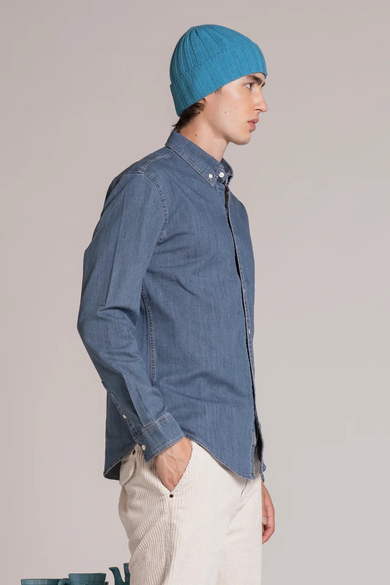 Camicia in denim button down Connor