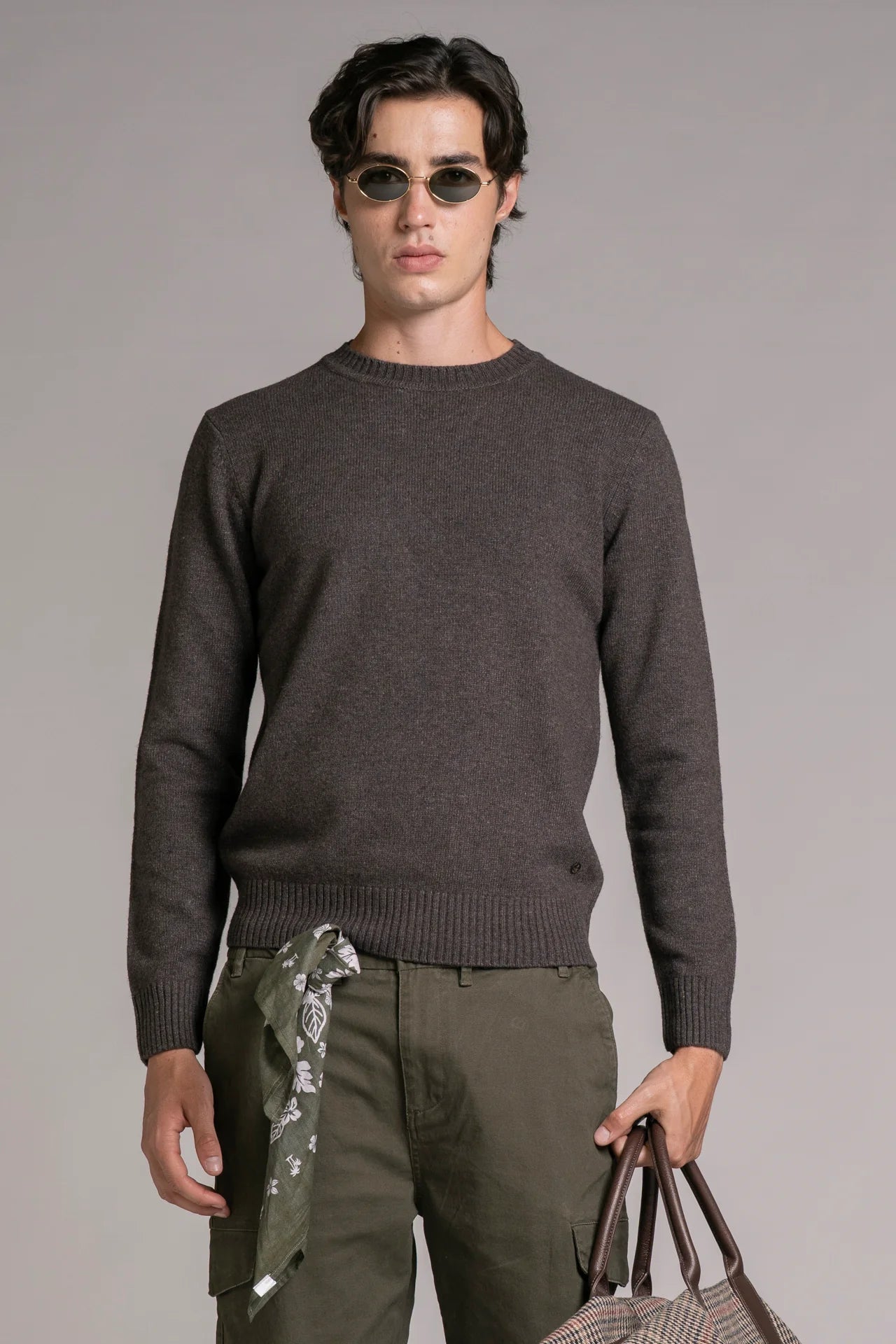 Maglia girocollo lambswool charlie brown