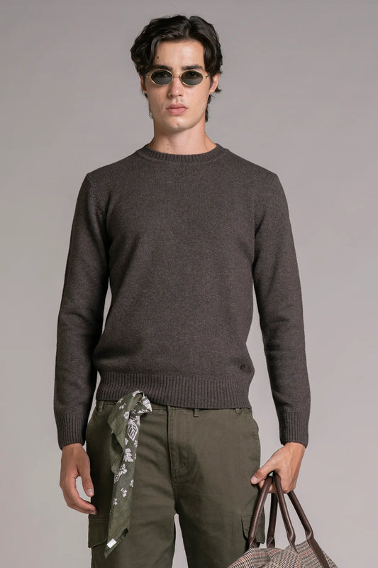 Maglia girocollo lambswool charlie brown