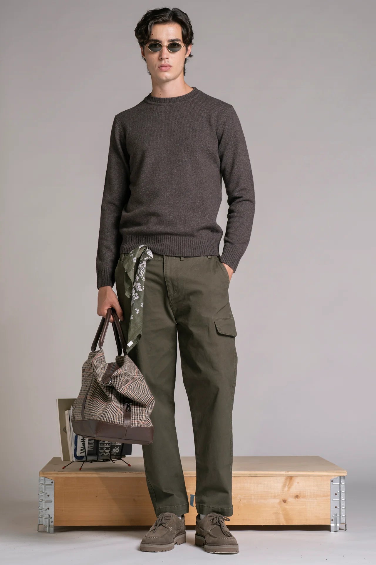 Maglia girocollo lambswool charlie brown