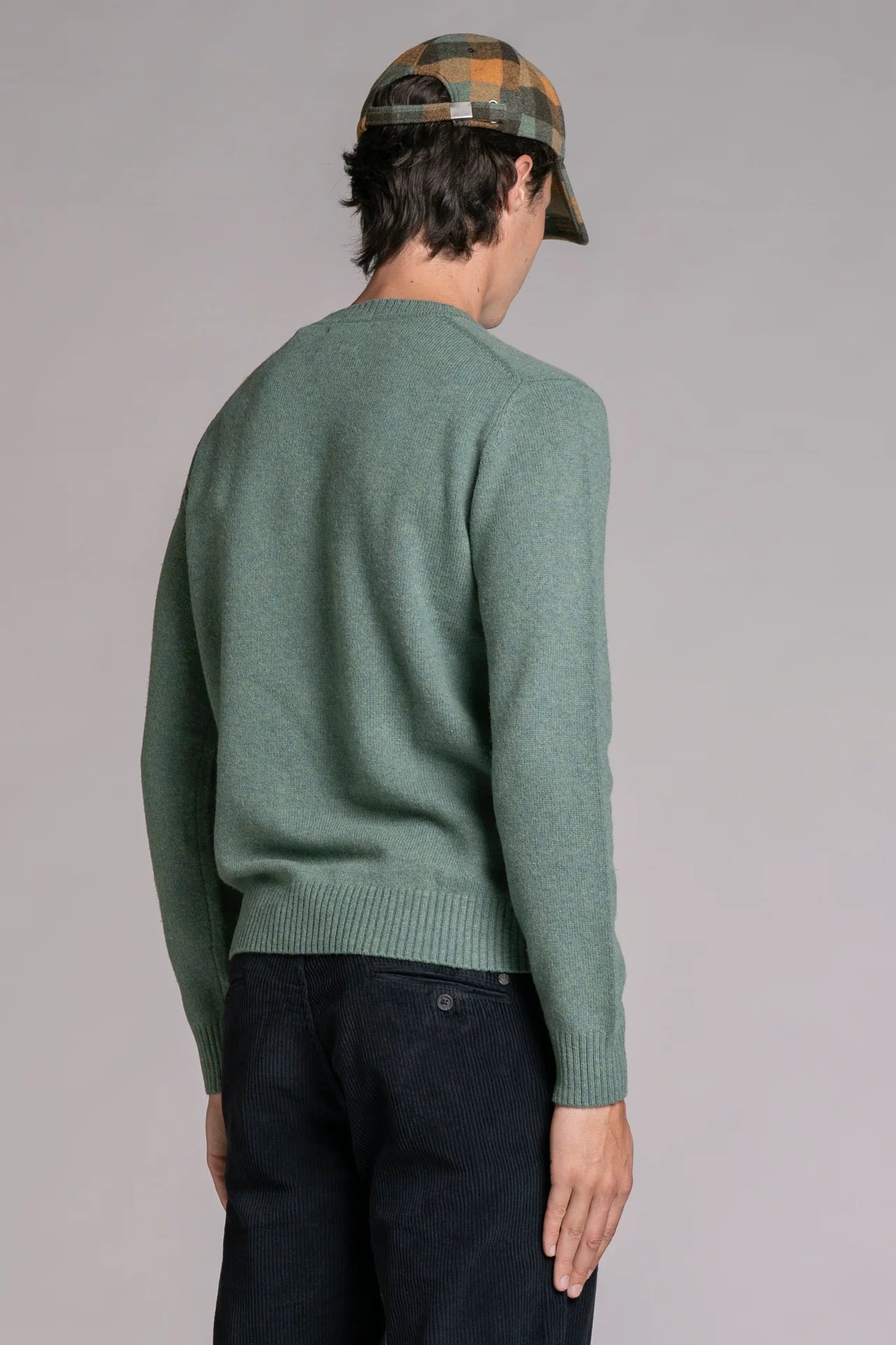 Maglia girocollo lambswool charlie verde