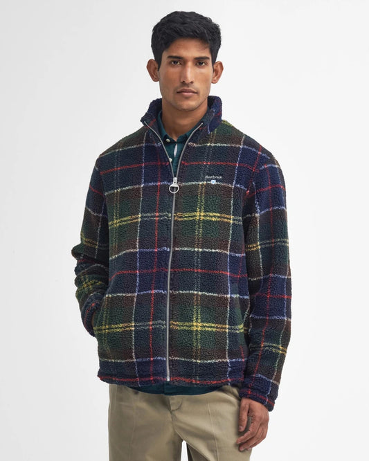 Pile sherpa con motivo tartan