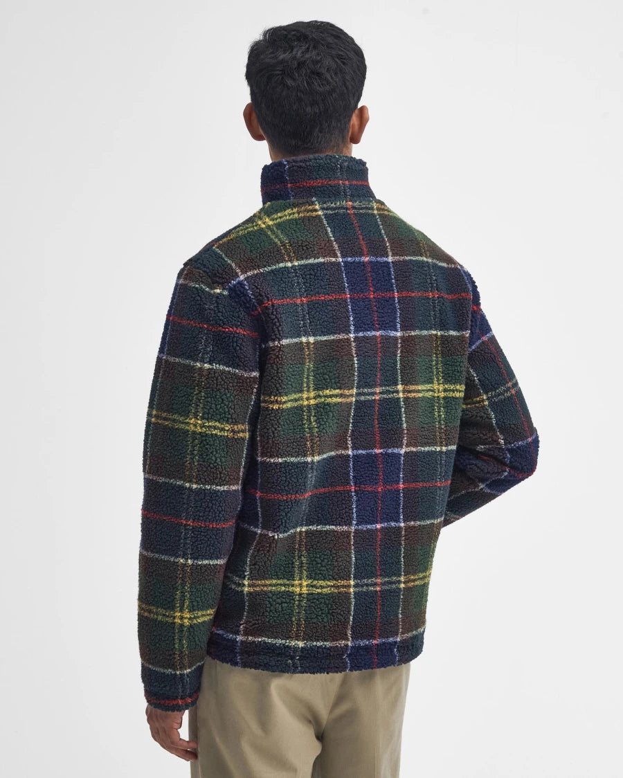 Pile sherpa con motivo tartan
