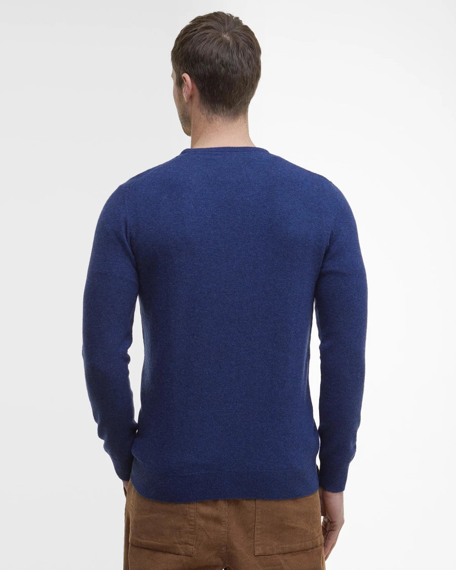 Maglia girocollo Essential lambswool blu