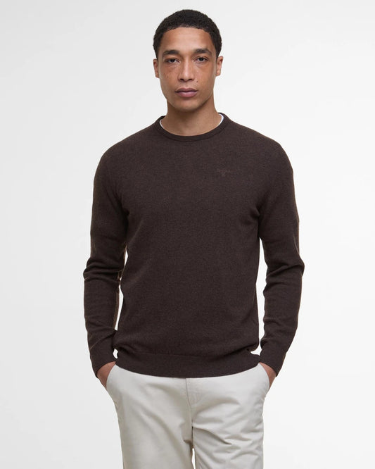 Maglia girocollo Essential lambswool moro