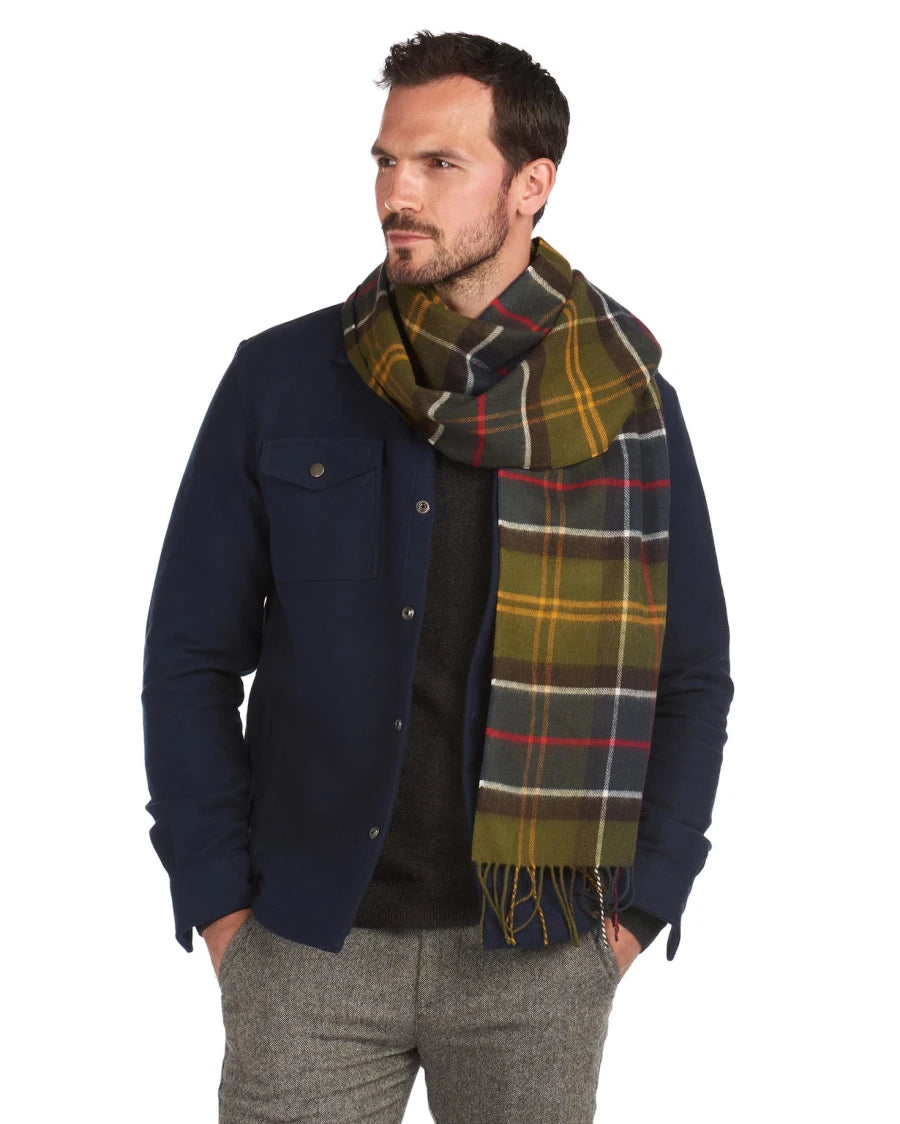 Sciarpa Yaxley Tartan verde