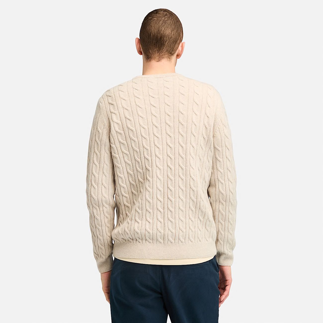 Maglione Girocollo a Trecce Phillips Brook beige