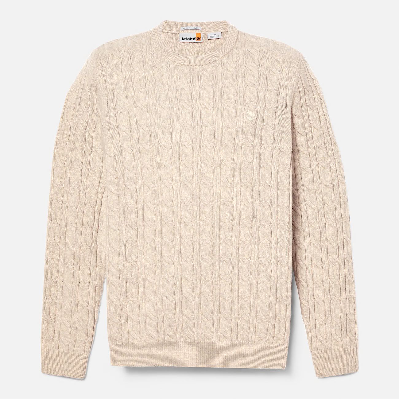 Maglione Girocollo a Trecce Phillips Brook beige