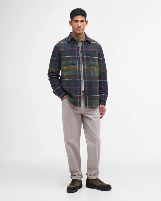 Overshirt Chapter in tartan verde