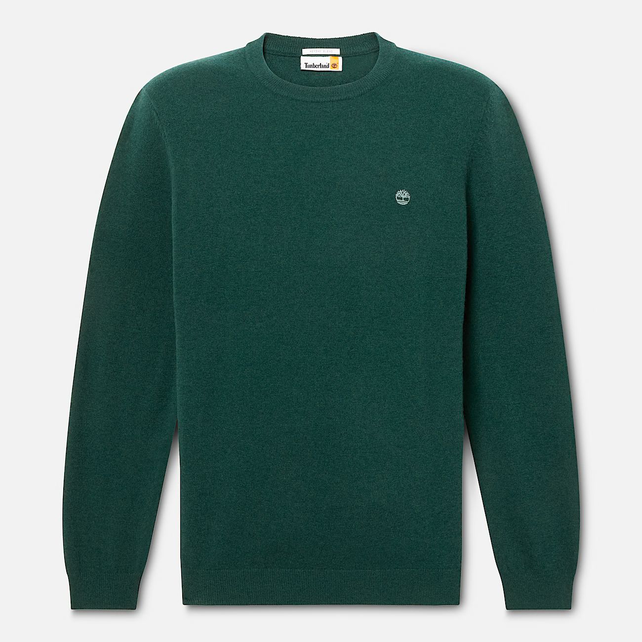 Maglia girocollo in Merino verde