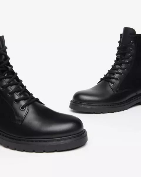 Anfibio in pelle stile DrMartens