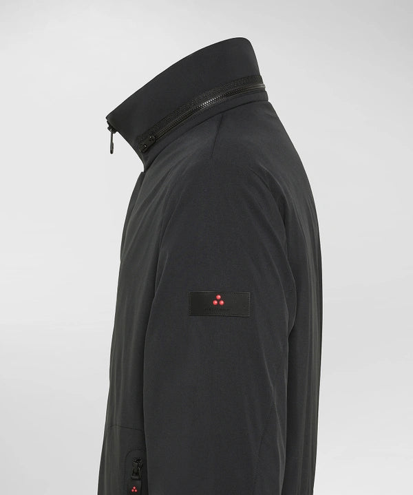 Giaccone Stretch con cappuccio estraibile PEEBLES srt Nero