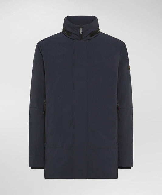 Giaccone Stretch con cappuccio estraibile PEEBLES srt Blu