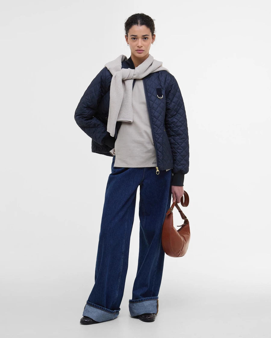 Bomber trapuntato Reyna blu