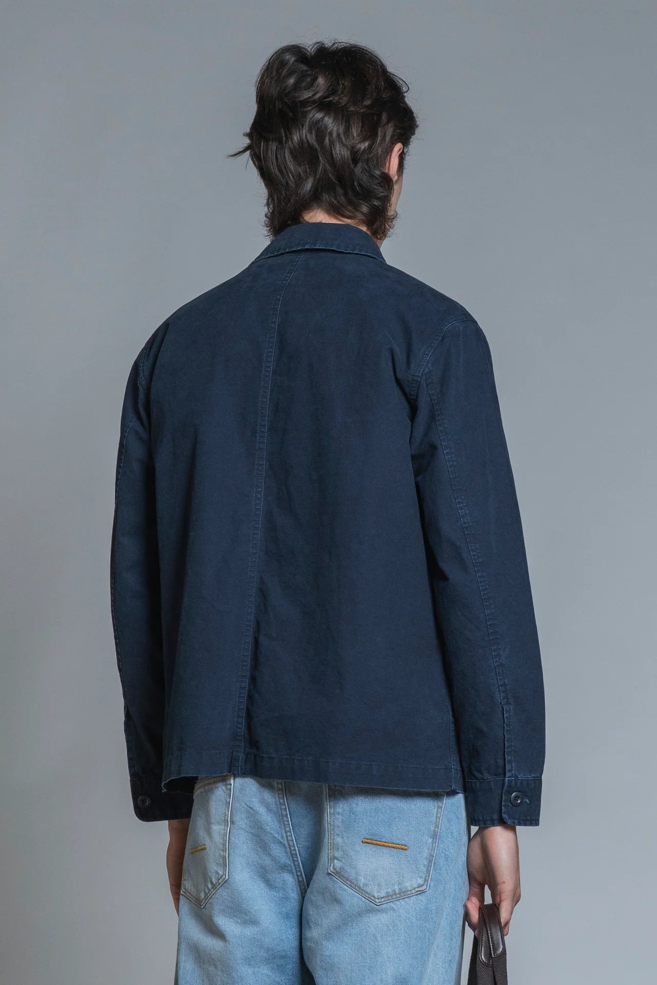 Overshirt Gator in cotone Blu
