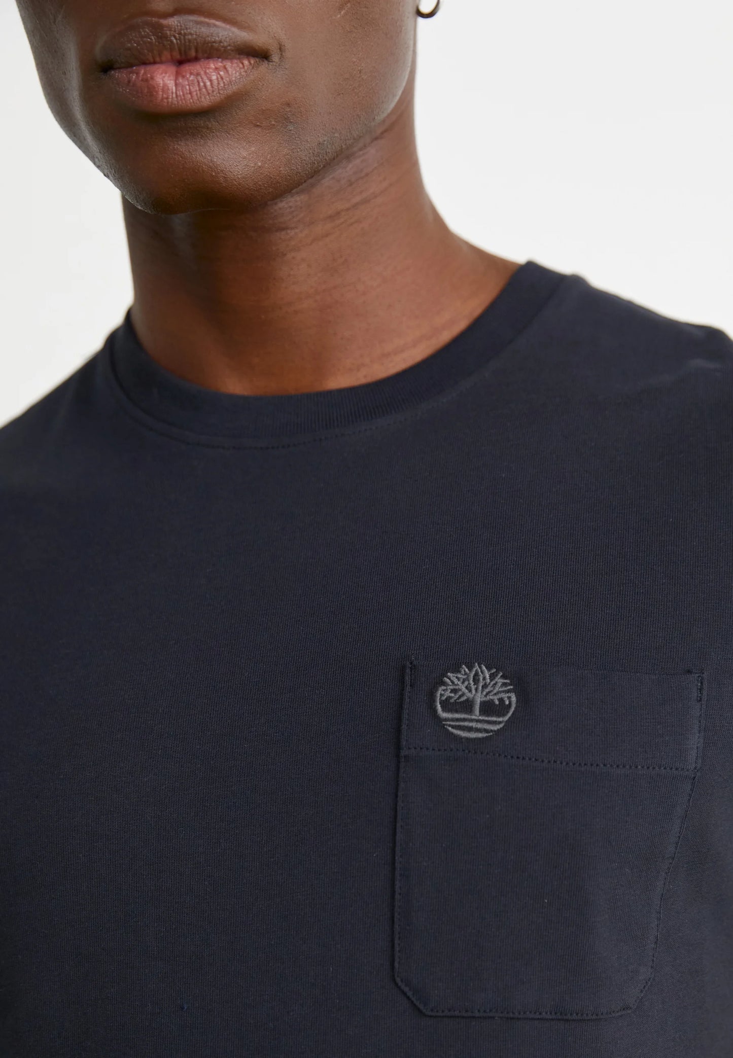 T-shirt taschino in cotone Blu