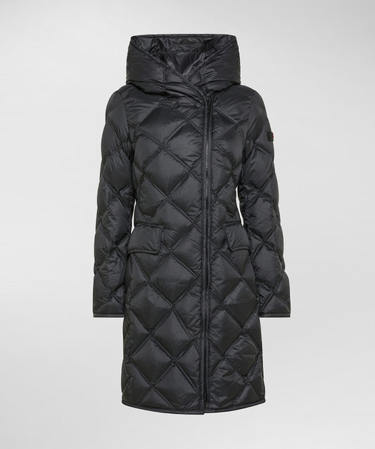 Piumino Lungo Con Trapunta A Rombi Proxie nero