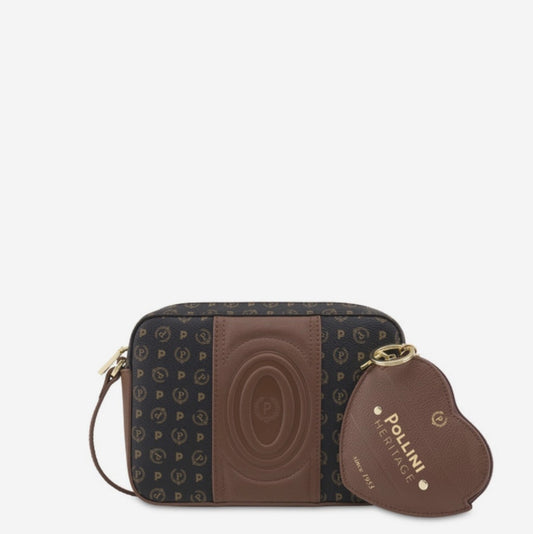 Pollini Borsa A Tracolla Heritage 70 Nero/marrone