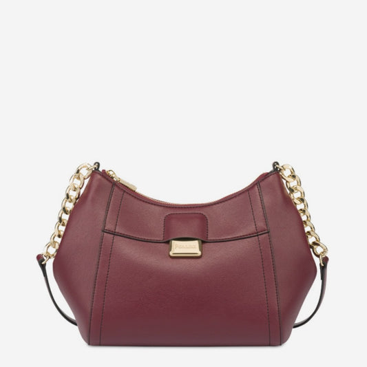Pollini Hobo Bag Bullion Burgundy