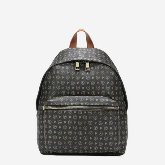 Pollini Zaino Heritage Logo Classic Nero/marrone