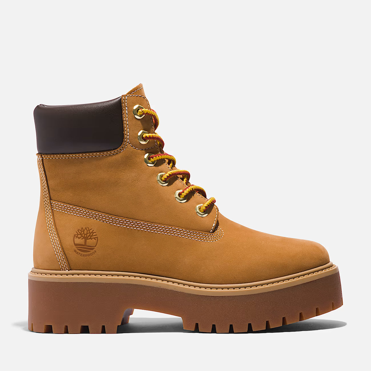 Stivale Impermeabile con Plateau Stone Street 6-Inch da Donna in giallo