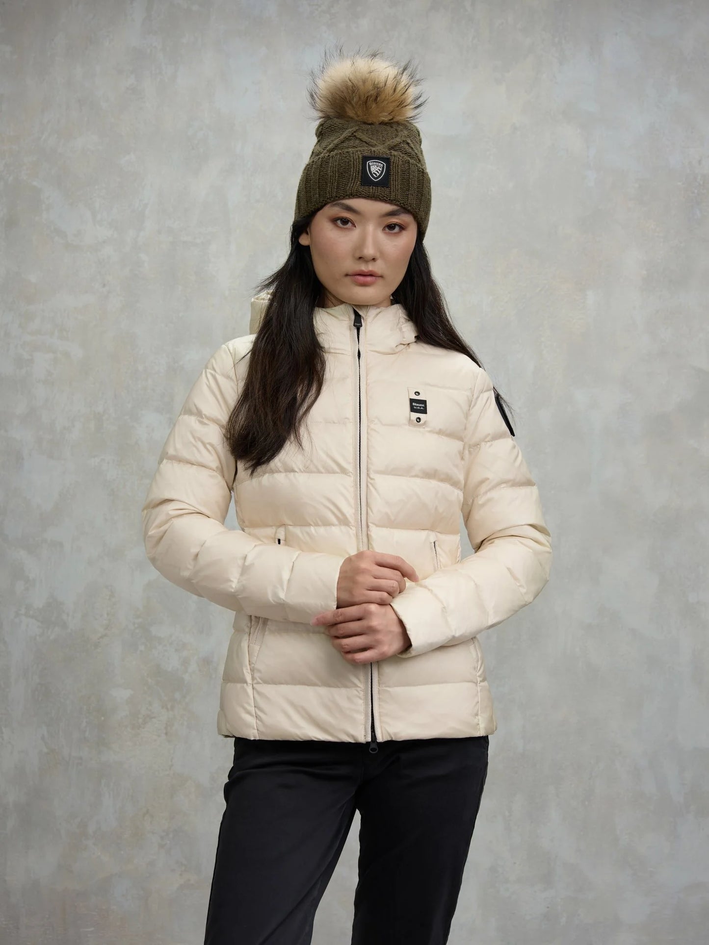 Piumino sfiancato Charme beige