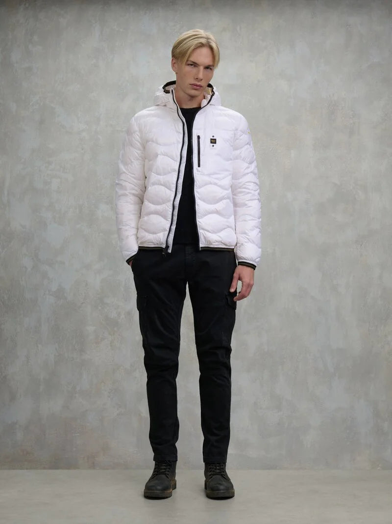 Piumino ad onde Wave bianco