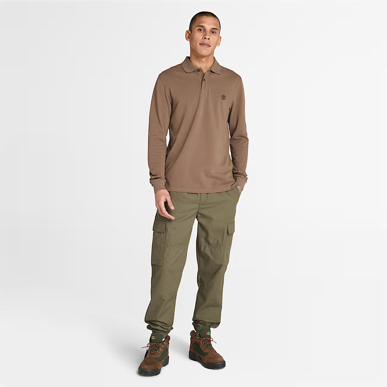 Polo a Maniche Lunghe in Piqué Millers River