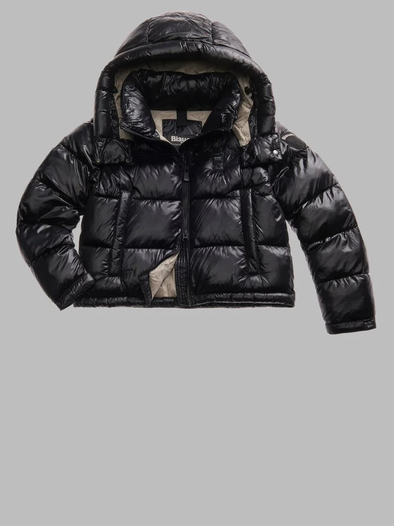 Piumino micro ripstop Gloria nero