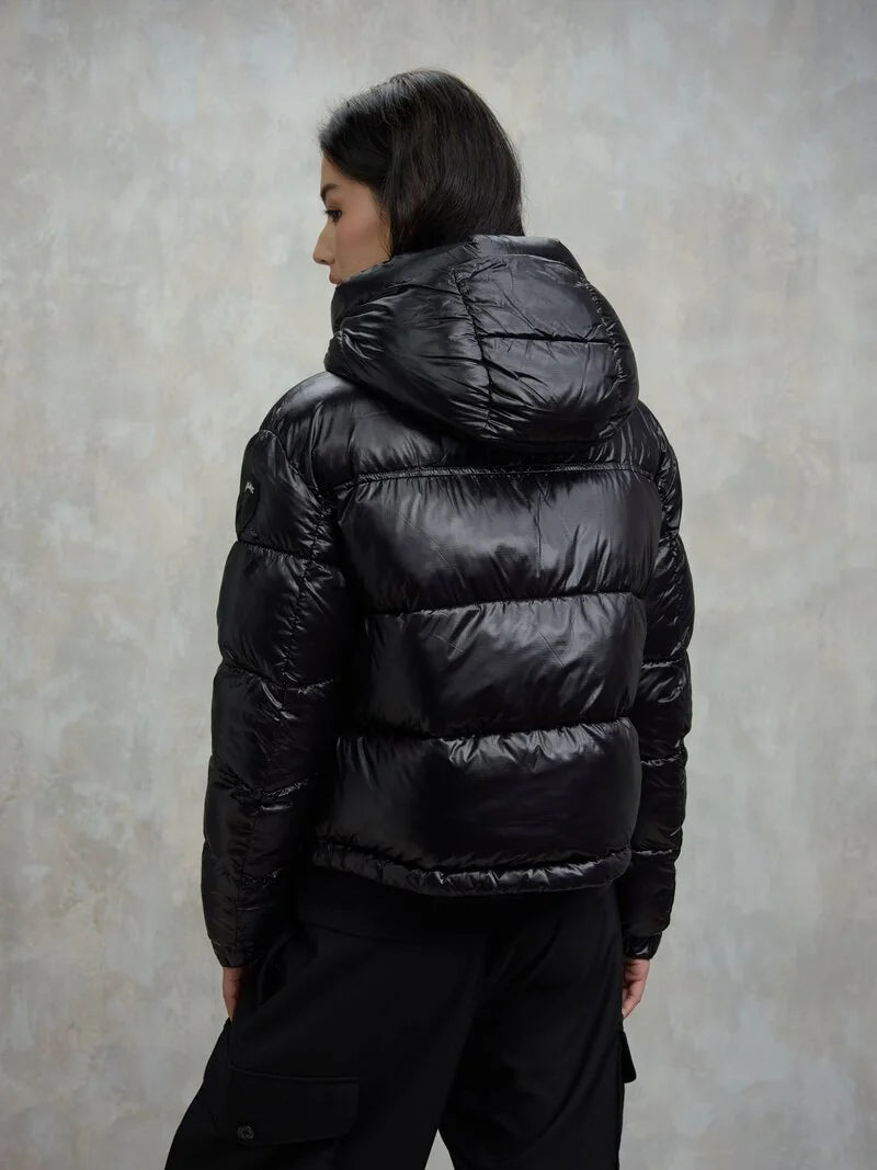 Piumino micro ripstop Gloria nero