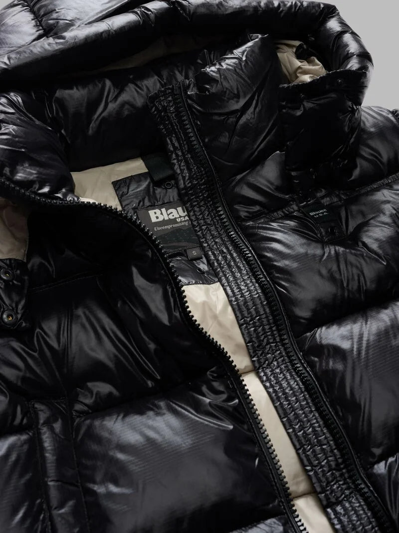 Piumino micro ripstop Gloria nero