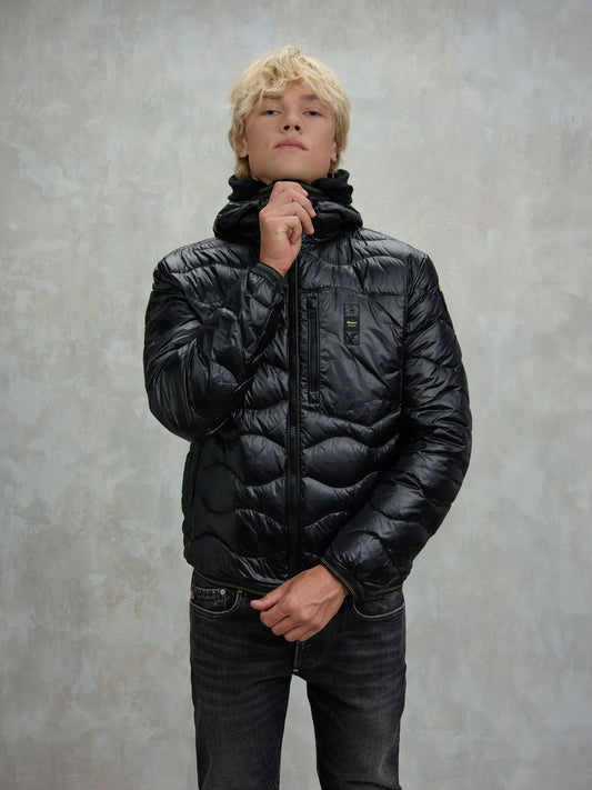 Piumino ad onde Wave nero